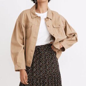 Madewell Pleat-Sleeve Military Jacket